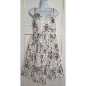 Maeve Anthropologie Fit and Flare Peony‎ Garden Dress  Size 4